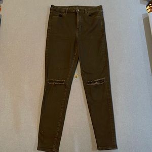 BLACK AMERICAN EAGLE STRETCH SKINNY JEAN